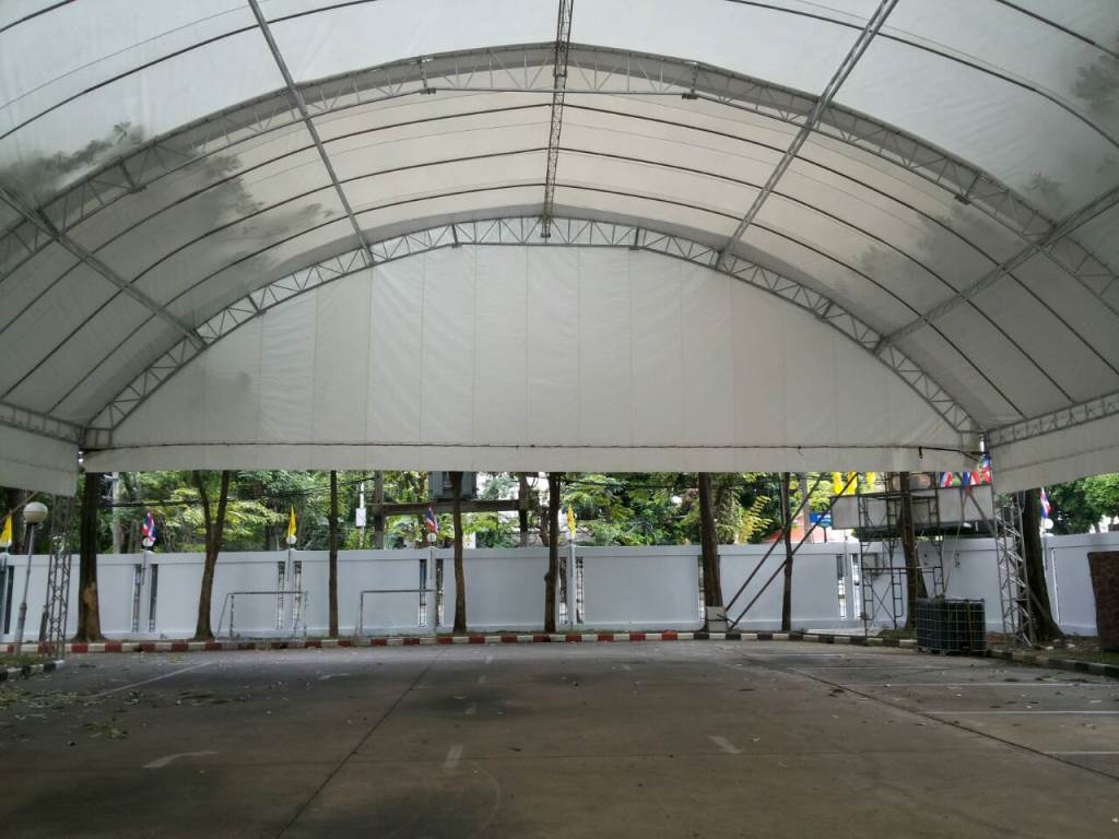 เต็นท์ 18 ม. เสาสี่เหลี่ยม